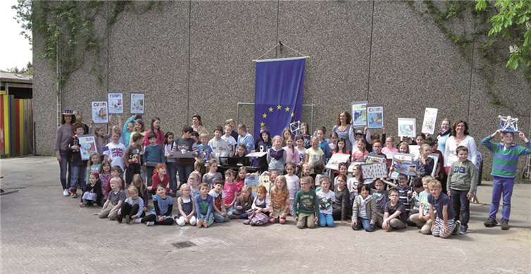 Die Kinder hatten Spaß und lernten viel Interessantes beim „Europa“-Projekttag.privat