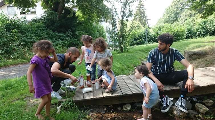 Die Kinder hatten Spaß, während ihre Mamas sich an der Hochschule Koblenz informierten.Foto: Privat