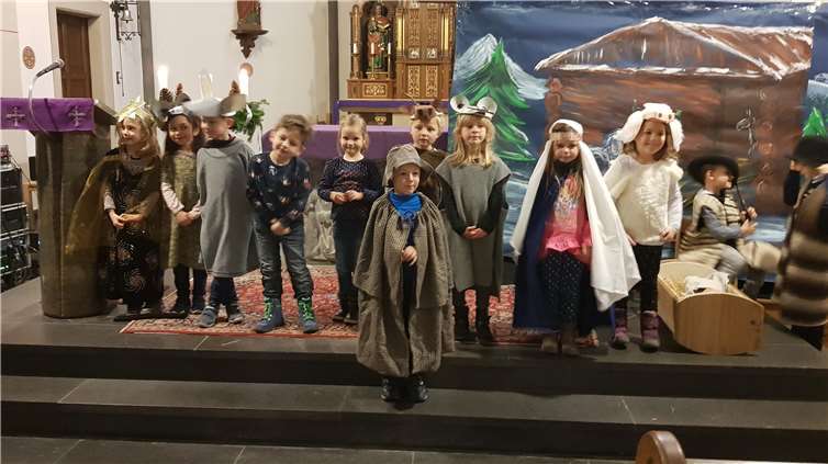 Die Kinder hatten ein Krippenspiel einstudiert.Foto: privat