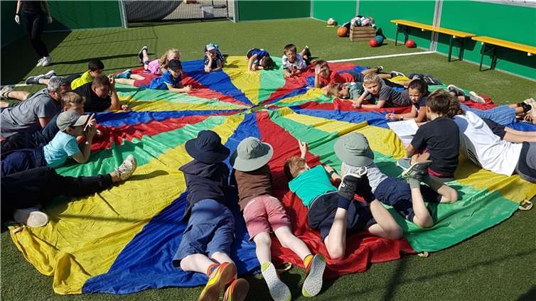 Die Kinder hatten jede Menge Spaß.