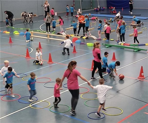 Die Kinder hatten sehr viel Spaß an den Bewegungsstationen.