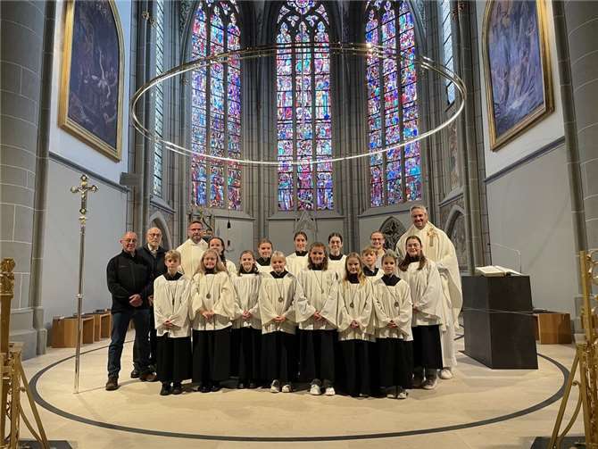 Die Kinder hatten sich zuvor in mehreren Wochen auf ihren Dienst vorbereitet.  Foto: Nadine Kreuser