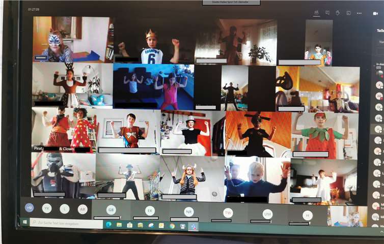 Die Kinder hatten sichtlich Spaß bei der Online-Karnevalsparty vom TuS Ahrweiler. Foto: privat