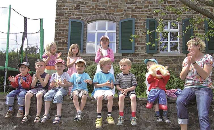 Die Kinder hatten sichtlich Spaß während des Großeltern-Nachmittags in der Kindertagesstätte. Privat