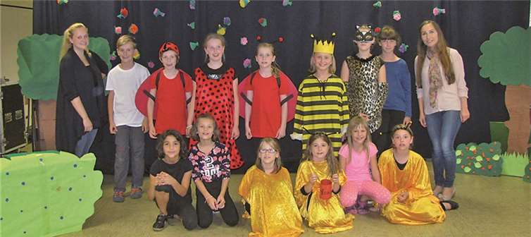 Die Kinder hatten sichtlich viel Freude an der Darbietung.privat