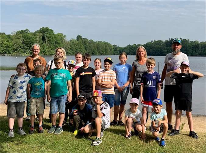 Die Kinder hatten viel Spaß am Postweiher.