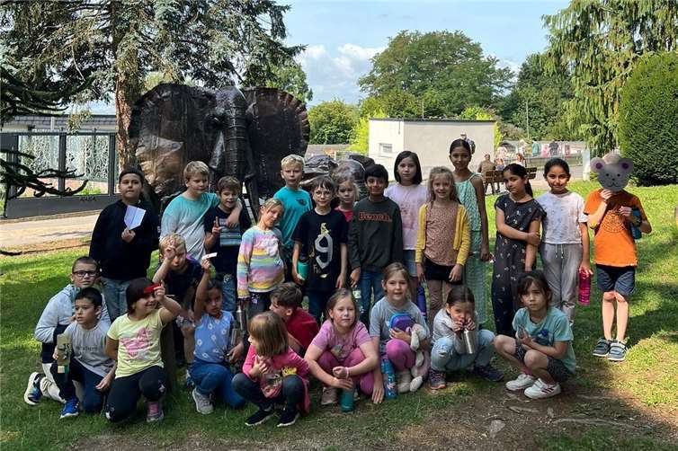 Die Kinder konnten die Tierwelt im Zoo Neuwied hautnah erleben. Foto: Lisa Merklinghaus