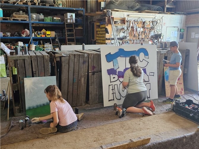 Die Kinder konnten sich kreativ voll ausleben.  Foto: TTC Buschhoven