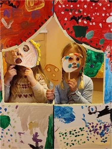 Die Kinder präsentierten eine kleine Performance.