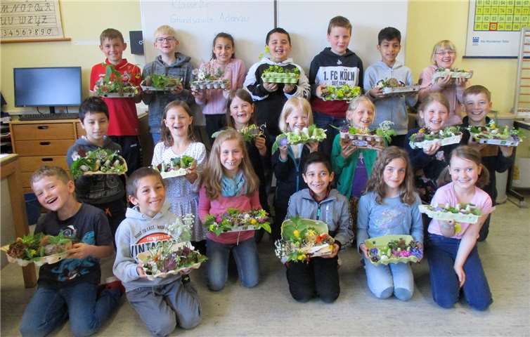 Die Kinder sammelten reichlich Naturschätze. Foto: privat