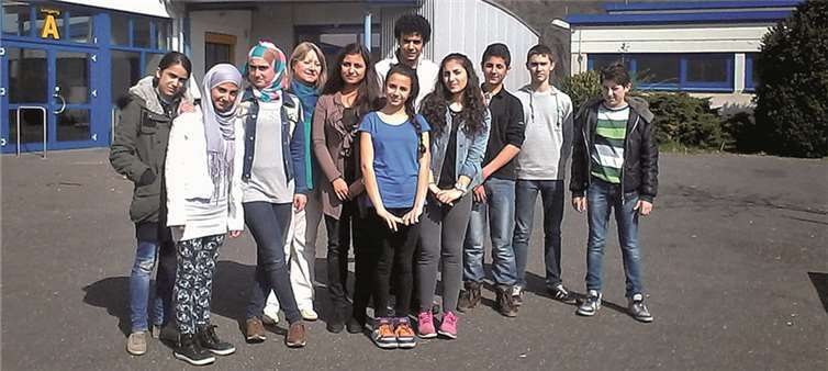 Die Kinder sind sehr motiviert, die deutsche Sprache zu erlernen.privat