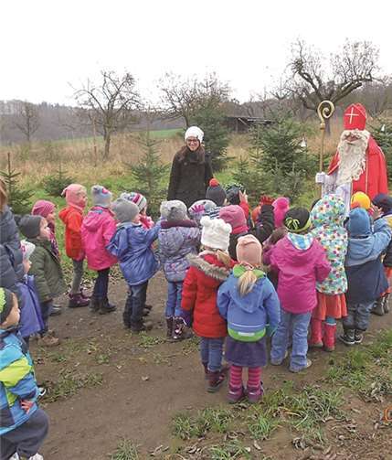 Die Kinder suchten den Nikolaus und fanden ihn... privat