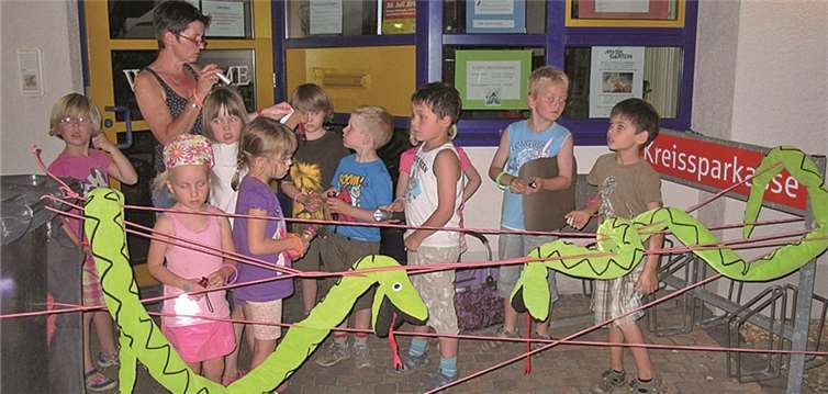 Die Kinder trafen auf giftige Schlangen und mussten feindliche Schiffe versenken. privat