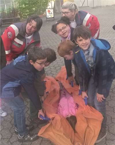 Die Kinder und Jugendlichen waren mit viel Engagement bei der Sache. privat