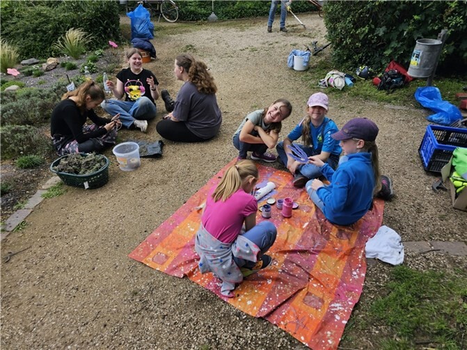 Die Kinder und Jugendlichen waren voller Eifer bei der Sache.