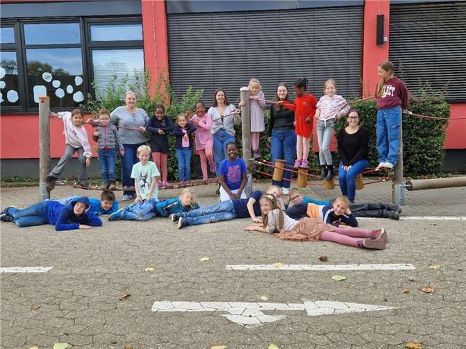 Die Kinder und ihre Betreuerinnen hatten viel Spaß bei der diesjährigen Herbstferienbetreuung. Fotos: Stadt Bendorf
