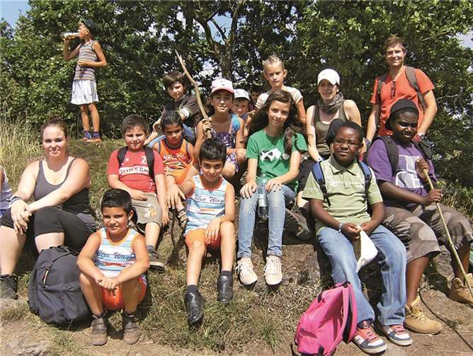 Die Kinder unternahmen eine Wanderung zum Beller Berg. Privat
