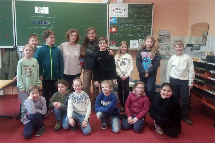 Die Kinder verabschiedeten Gabi Weinand.Foto: privat