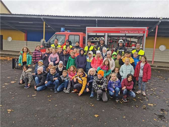 Die Kinder verlebten einen spannenden Tag mit der Feuerwehr. Fotos: Grundschule Cochem-Dohr