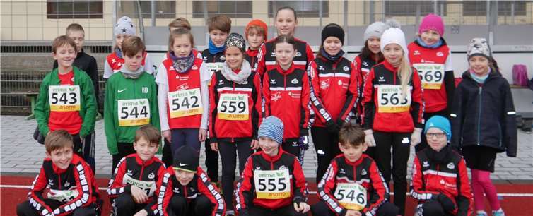 Die Kinder vor dem Start am Oberwerth. Privat