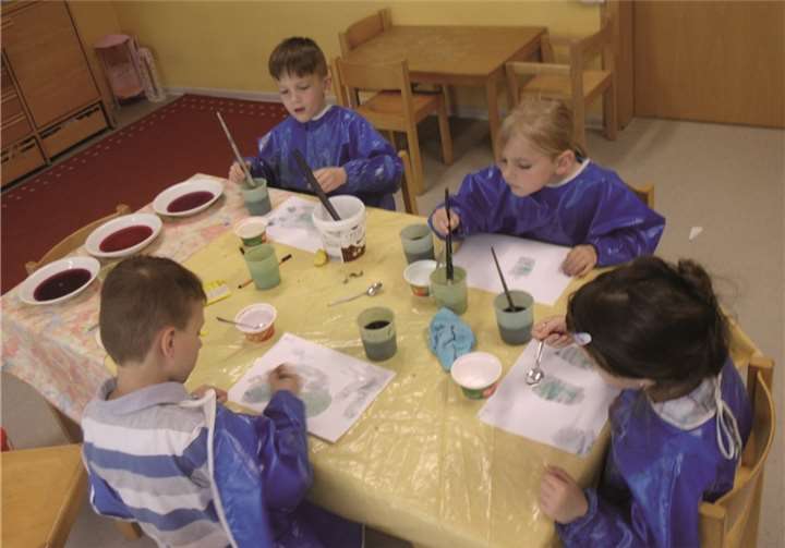 Die Kinder waren begeistert bei der Sache. privat