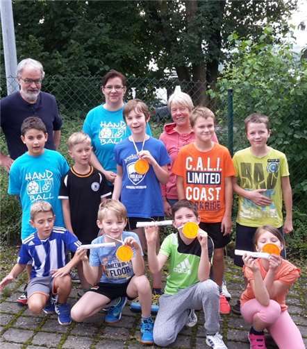 Die Kinder waren stolz auf ihre Leistungen.privat