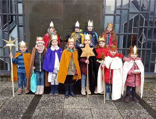 Die Kinder zogen von Haus zu Haus und brachten die Segenbitte 20*C+B+M 20 an. Foto: privat