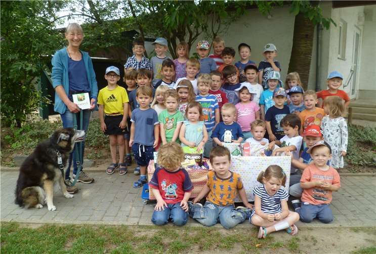 Die Kindergartenkinder im Tierheim Remagen.Privat