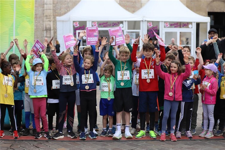 Die Kinderlauf-Teilnehmer waren alle Sieger..
