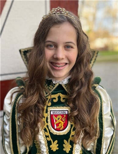 Die Kinderprinzessin freut sich auf viele Gäste bei den Karnevalsveranstaltungen.Quelle: Fastnachtsfreunde Maxsain