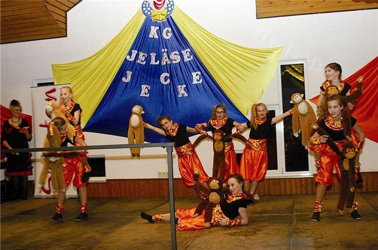 Die Kindertanzgruppe kam ohne Zugabe nach einer tollen Darbietung nicht von der Bühne. RÜ