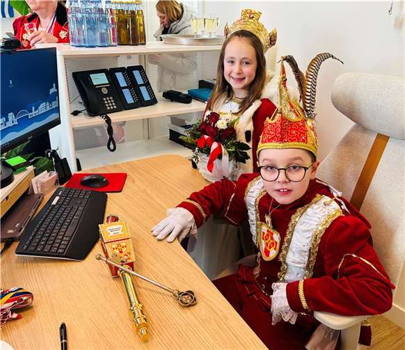 Die Kindertollitäten Marlon I. und Lotta I.Foto: Mira Bind / StadtverwaltungLahnstein