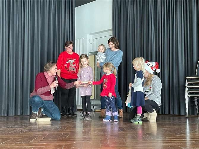 Die Kinderturngruppe nach ihrem Auftritt im Bürgerhaus Urbar.  Foto: privat