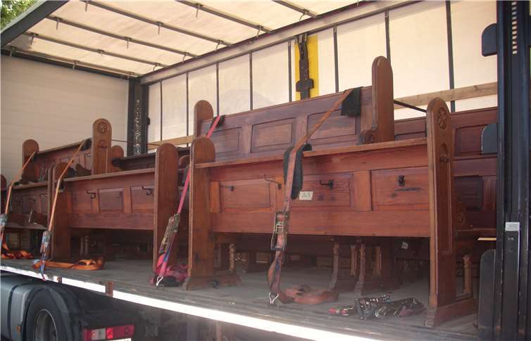 Die Kirchenbänke.Quelle: Kolpingsfamilie Neuwied