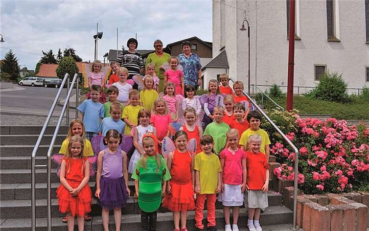 Die Kita-Kinder in St. Katharinen schlossen ihren ersten Englischkurs erfolgreich ab.privat