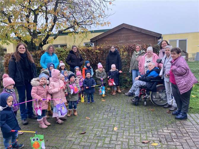 Die Kita Maulwurfshügel feierte mit Werthhovener Nachbarn. Foto: privat