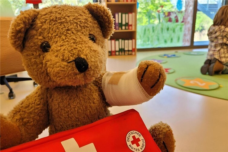 Die Kita Regenbogenland in Erpel und das DRK Neuwied laden zu einem Erste-Hilfe-Kurs am Kind ein.