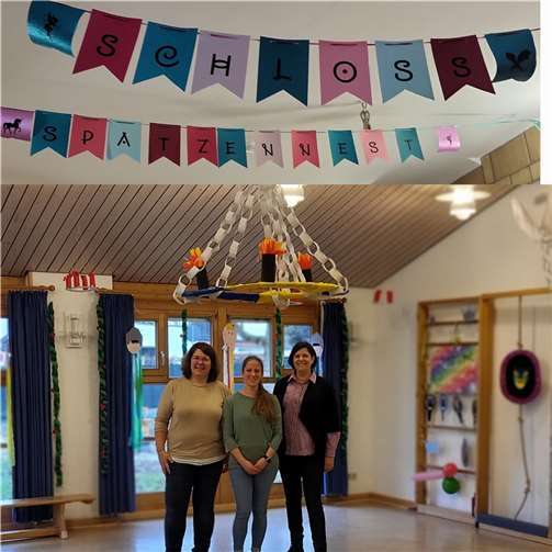 Die Kita Spatzennest verwandelte sich in ein Märchenschloss.  Foto: privat