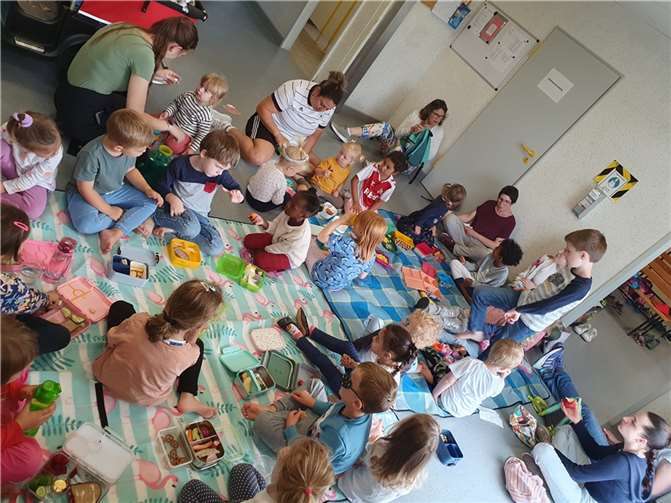 Die Kita „Unter dem Regenbogen“ veranstaltete eine fünftägige Veranstaltung zum Thema Gesundheit.  Foto: privat