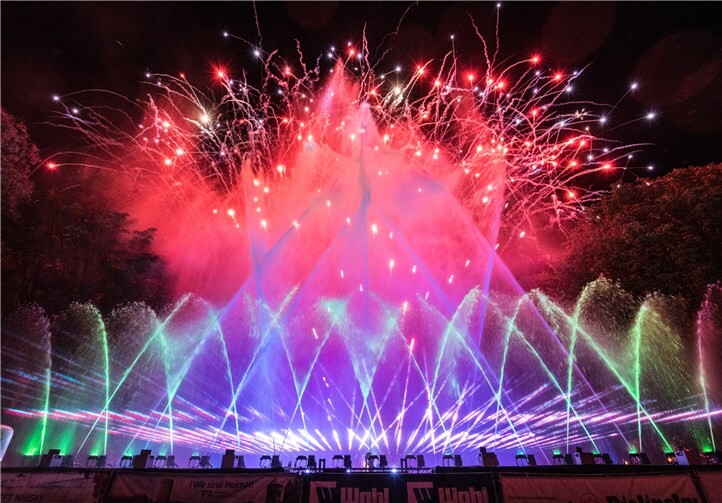 Die Klangwelle begeistert jährlich Besucher im Kurpark Bad Neuenahr.Foto: Dominik Ketz
