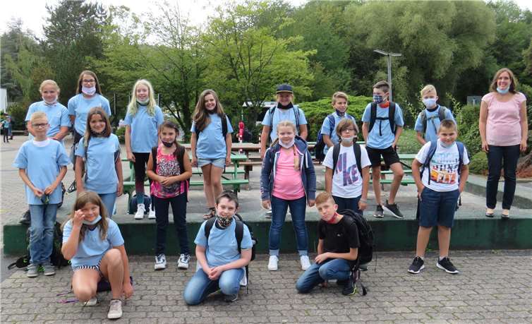 Die Klasse 5a mit ihrer Lehrerin Andrea Mauer. Fotos: Ahrtalschule Altenahr