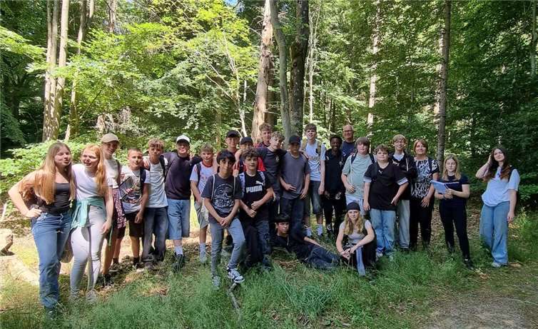 Die Klasse 7a im Wald. Foto: Kurfürst-Balduin-Realschule plus Kaisersesch