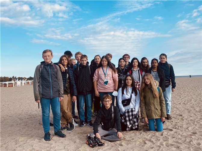 Die Klasse 9c auf Klassenfahrt im „Hohen Norden“.  Foto: privat