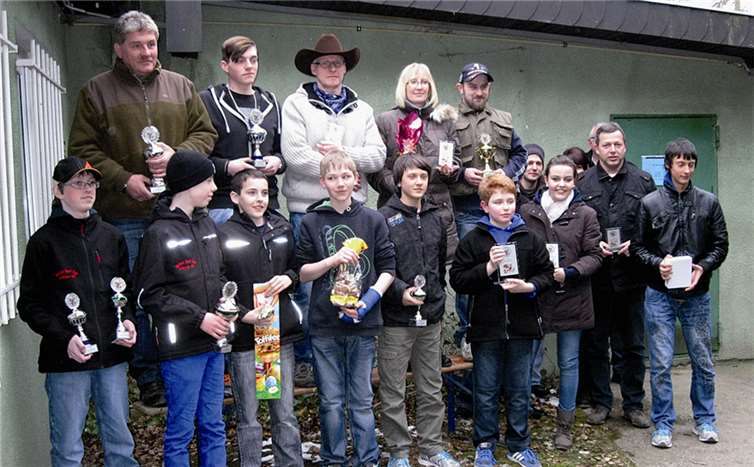 Die Klassensieger des Osterschießens. privat