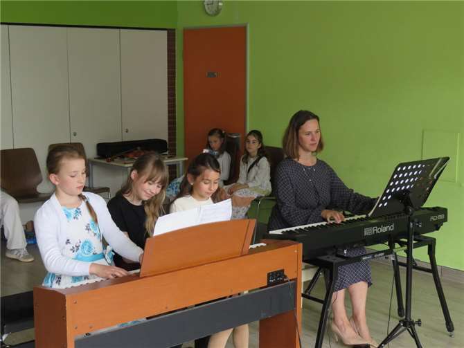 Die Klavierklasse präsentierte sein können.  Foto: privat