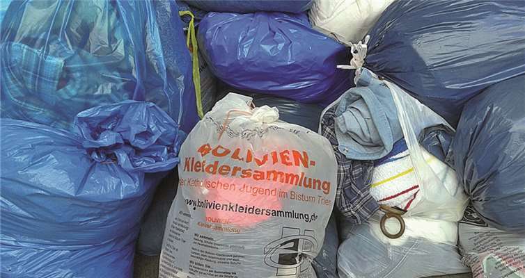 Die Kleider kommen Bedürftigen in Bolivien zugute.privat