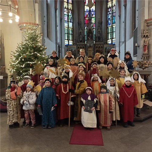 Die Kleinen Könige aus Plaidt beim Dankgottesdienst. Foto: privat
