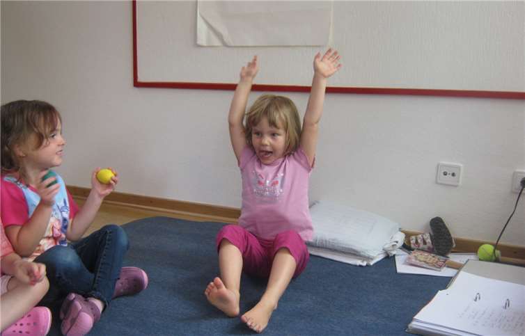 Die Kleinen hatten viel Spaß beim singen und musizieren.privat