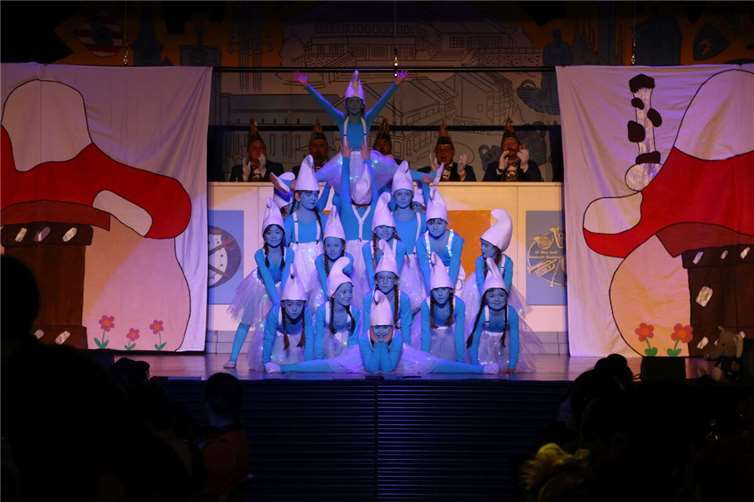 Die Kleinsten ganz groß: Die Minis als Schlümpfe.