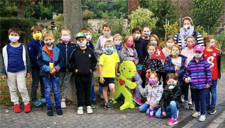 Die Klieburger Pänz haben an diesem Tag sicher einiges über die Gefahren und das Verhalten im Straßenverkehr gelernt. Foto: privat